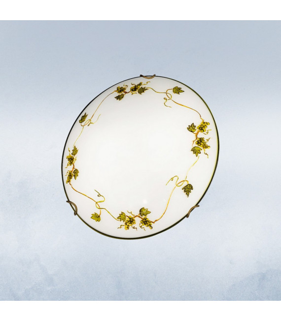 Plafonnier Nonna 2 ampoules Laiton antique