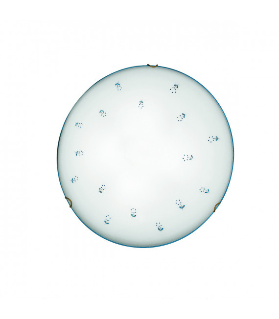 Plafoniera Nonna Ottone antico 2 lampadine 9cm