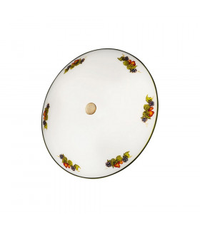 Glass ceiling light Moon Antique brass 3 bulbs 9cm