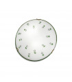 Glass ceiling light Moon Antique brass 3 bulbs 9cm