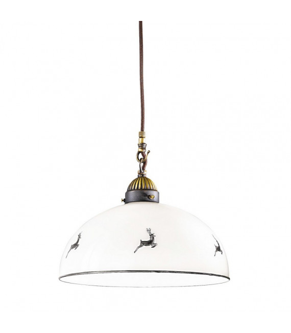 Nonna pendant lamp Frosted antique brass 1 bulb 26cm