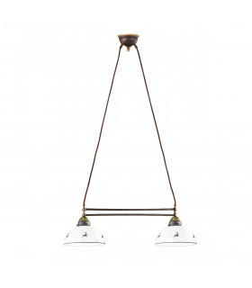 Nonna Pendelleuchte Messing Antik 2 flammig 21cm