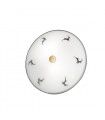 Plafonnier Nonna Laiton antique 2 ampoules 7cm