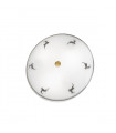 Plafonnier Nonna Laiton antique 3 ampoules 7cm