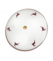 Plafonnier en verre Nonna 4 ampoules 8cm