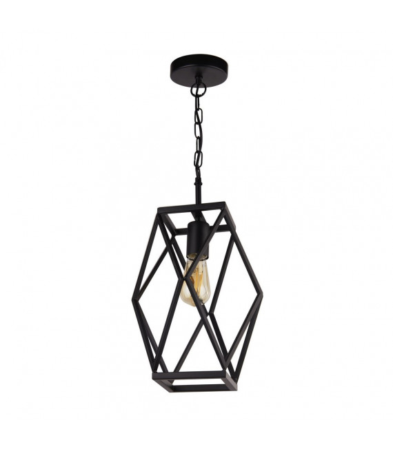 Sospensione telaio Acciaio dolce Nero opaco 1 lampadina 44cm
