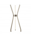 Tripod table lamp Aluminum satin nickel 3 bulbs 53cm