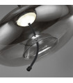 Lisbon Pendant Glass, mild steel Black glass, smoked 1 bulb 30cm