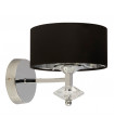 Lamp with shade New Orleans Black Steel 1 bulb 21cm