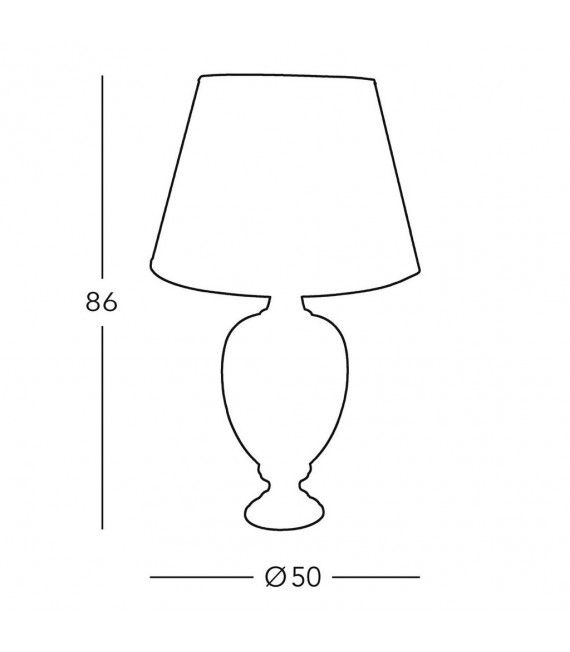 Lampadaire Dauphin 1 ampoule 86cm