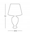 Lampadaire Dauphin 1 ampoule 86cm