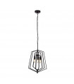 Slinky pendant Mild steel Matt black 3 bulbs 55cm