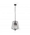 Slinky pendant Mild steel Matt black 3 bulbs 55cm