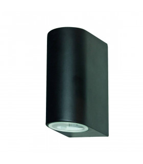 Garden wall light Led Outdoor Glass Aluminum 2 bulbs 14cm