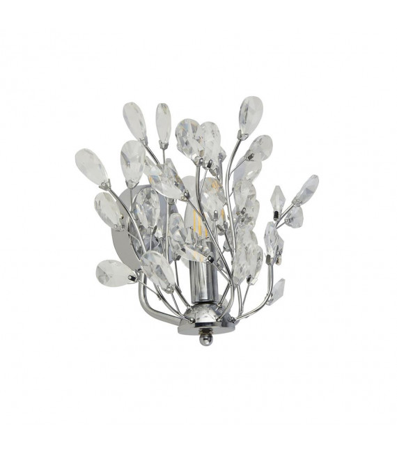 Applique design Bouquet 1 ampoule Verre,acier doux Chrome,Transparent