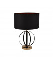Lampe de table Table Acier doux Noir 1 ampoule 58cm