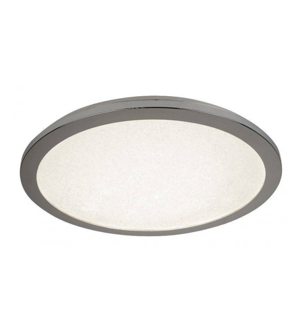 Plafoniera da bagno a filo in plastica cromata 1 lampadina 2,5 cm