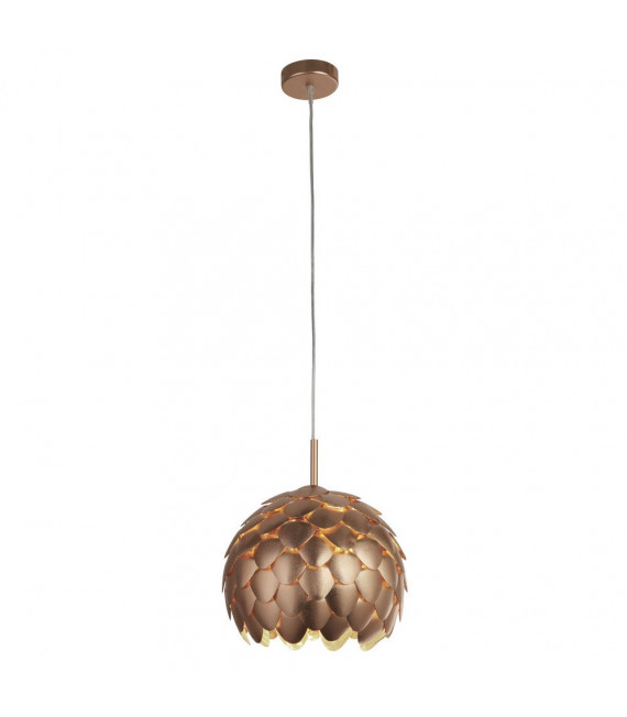 Lampada a sospensione Artichoke Alluminio Rame metallizzato 1 lampadina 35,5 cm