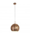 Artichoke pendant light Aluminum Metallic copper 1 bulb 35.5cm