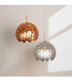 Suspension Artichoke Aluminium Cuivre métallique 1 ampoule 35,5cm