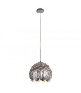 Lampada a sospensione Artichoke Alluminio Argento metallizzato 1 lampadina 35,5 cm