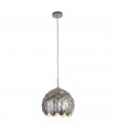 Suspension Artichoke Aluminium Argent métallique 1 ampoule 35,5cm