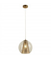 Conio 1-light pendant Steel Satin brass
