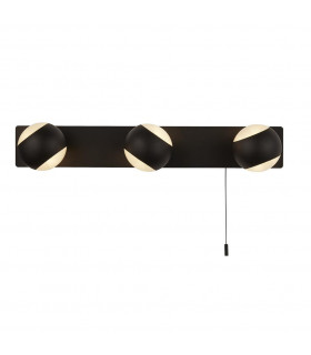 Applique de salle de bains Flare 3 ampoules Acier doux blanc,opale blanc,Noir