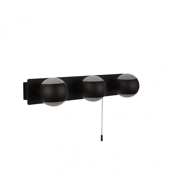 Applique de salle de bains Flare 3 ampoules Acier doux blanc,opale blanc,Noir