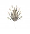 Applique design Peacock 2 ampoules Verre,acier doux Chrome,Transparent