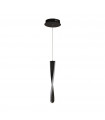 Suspension design Paddle Acier doux Noir mat 1 ampoule 39cm