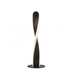 Lampada a LED integrata Paddle Alluminio Nero opaco 1 lampadina 35,5 cm