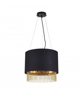Fringe Steel Pendelleuchte schwarz matt 3-flammig 34cm