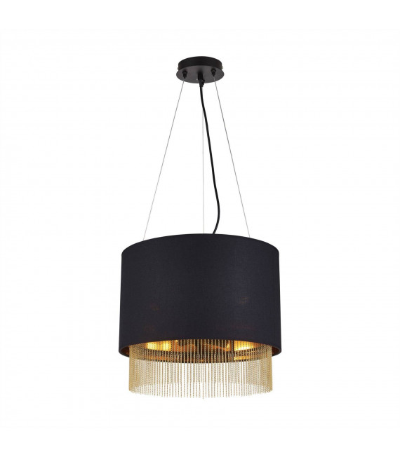 Fringe Steel Pendelleuchte schwarz matt 3-flammig 34cm