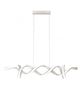 Plafón LED Music integrado Acrílico, aluminio, acero dulce Plata, blanco 23 cm
