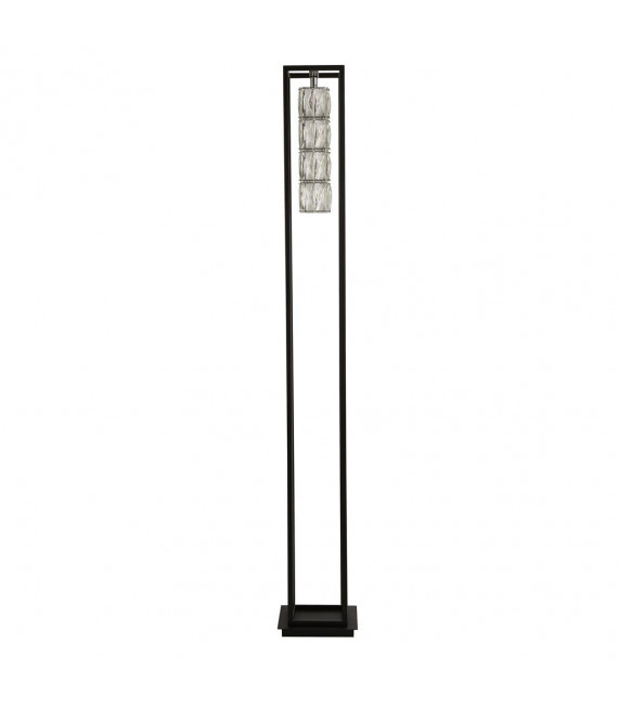 Lampada per ascensore di design Vetro, acciaio inossidabile, acciaio dolce cromato, nero opaco, trasparente