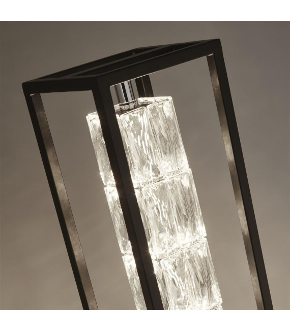 Lampe Design Elevator Verre,acier inoxydable,acier doux Chrome,Noir mat,Transparent