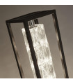 Design Elevator Lamp Glass, stainless steel, mild steel Chrome, Matte black, Transparent