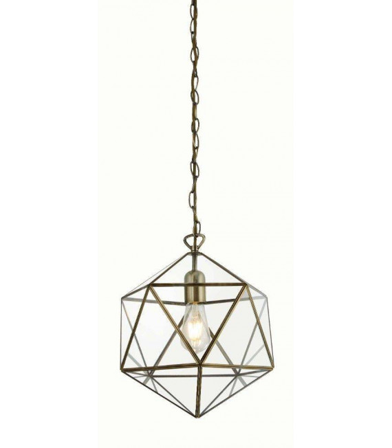 Suspension Lanterns 1 ampoule Laiton Laiton antique