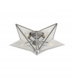 Ceiling light Star Mild steel Chrome 5 bulbs 18cm