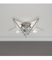 Ceiling light Star Mild steel Chrome 5 bulbs 18cm