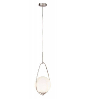Avalon Pendant Steel Satin silver 1 bulb 51cm