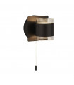 Bathroom wall light Tumbler Acrylic, plastic, mild steel Silver, White opal, Matte black, Transparent