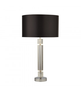 Lampada da tavolo Vetro Cromo 1 lampadina 62cm
