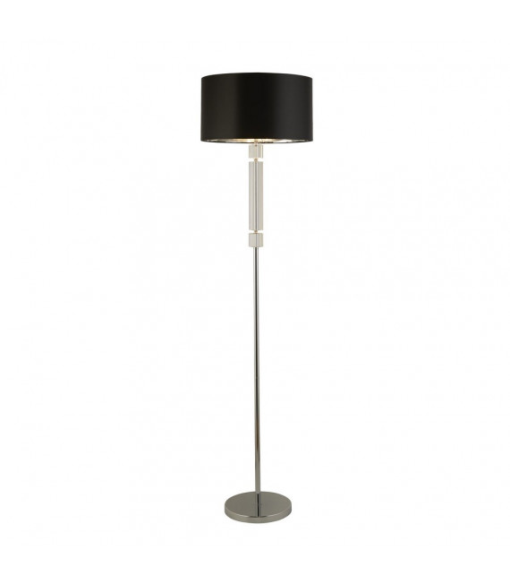Lampadaire Floor Verre Chrome 1 ampoule 158,5cm