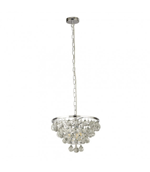 Michelle pendant Mild steel Chrome 4 bulbs 30cm
