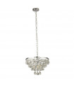 Suspension Michelle Acier doux Chrome 4 ampoules 30cm