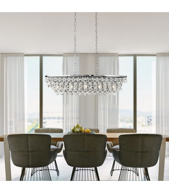 Michelle pendant Mild steel Chrome 5 bulbs 21.5cm