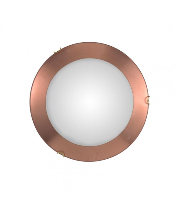 Plafón Moon 1 bombilla cobre
