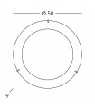 Plafonnier Moon 1 ampoule Cuivre